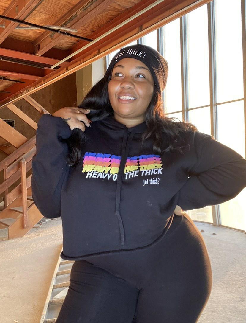 GT? Heavy On The Thick Crop Hoodie (3 Colors)