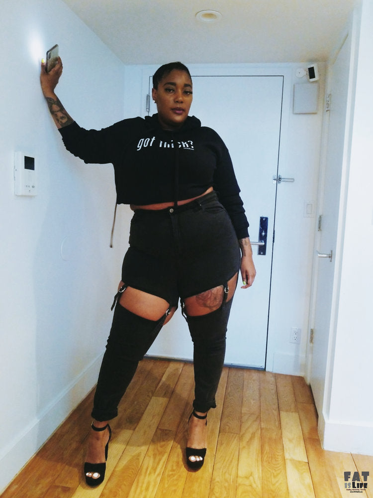 Got Thick? Crop Hoodie