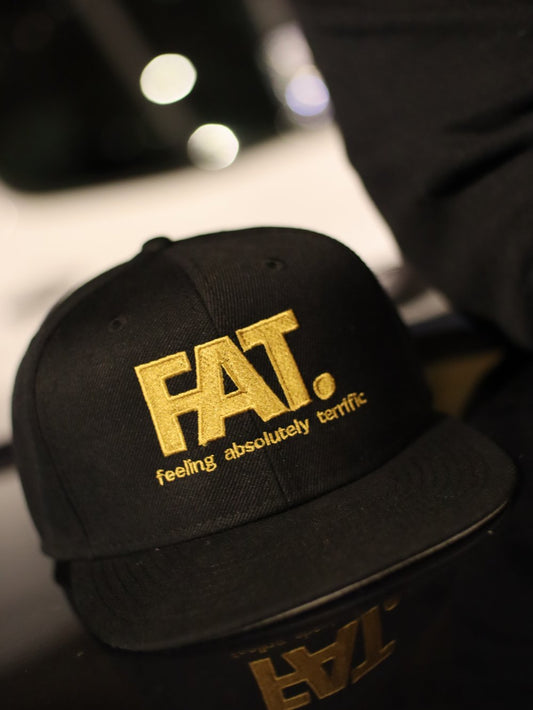 FAT Black & Gold Signature Snap Back